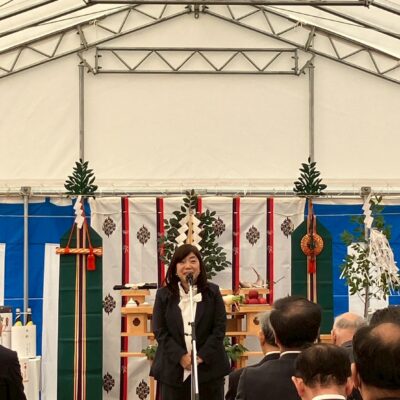 新工場建設に向け、地鎮祭を執り行いました。